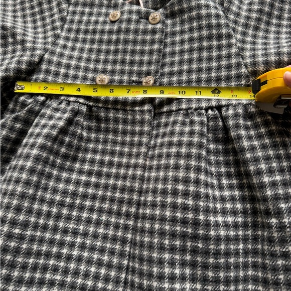 VINTAGE GINGHAM PEA COAT SZ 5 - Picture 6 of 9